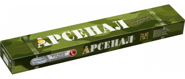 Электроды сварочные Арсенал МР-3, ф 3 мм (уп-2,5 кг) купить с доставкой в Орехово-Зуево