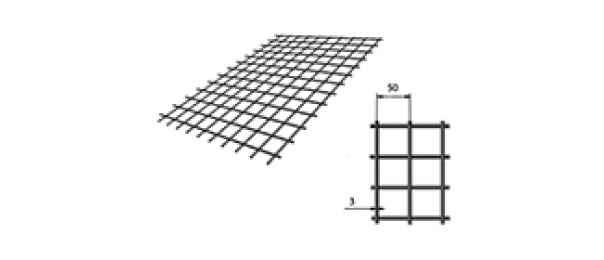 Сетка сварная (дорожная) 50х50х3мм 1х2м купить с доставкой в Орехово-Зуево